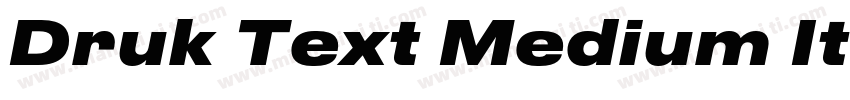 Druk Text Medium Italic字体转换